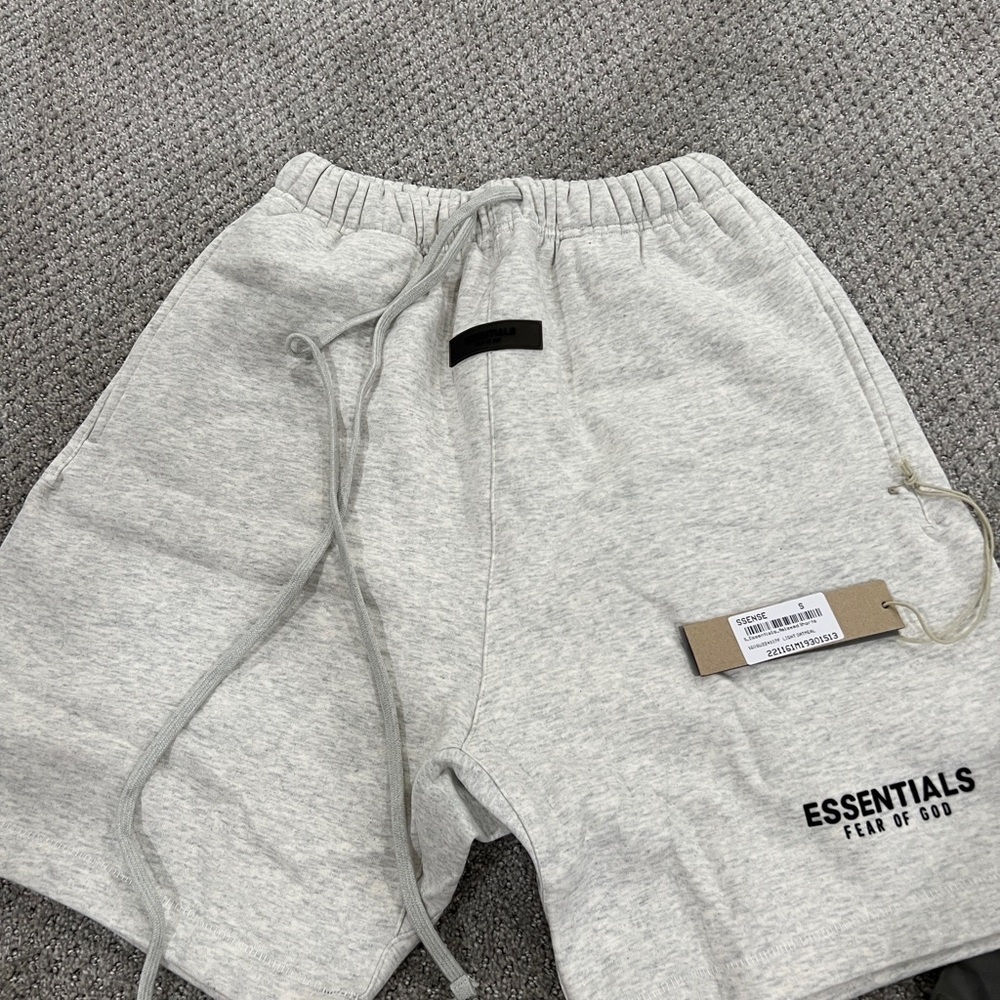 Fear of God Gray Athletic Shorts with Elastic Waistband
